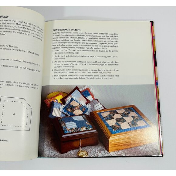 Romantic Patchwork & Quilting By Ciba Vaughan Hardcover 1989 Sewing & Craft Book - Picture 13 of 16